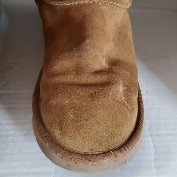 Koolaburra UGG Tall Winter Boots Chestnut Brown Leather Suede Women's WOMAN'S 6 - Picture 6 of 16